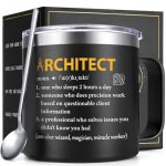 Gtmileo Architecture Gifts 14 Oz Insulated Architect Coffee Mug Christmas Graduation Birthday Architects Gifts For Architecture