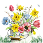 Serviette 33X33CM - 20 Pack - Frescas De Primavera
