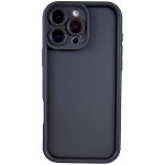 Bubble Edge Phone Case With Pro Cam Compatible With Iphone 16 Pro - Black