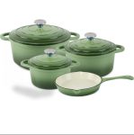 Choice 7-PIECE Enameled Cast Iron Cookware Set Nonstick Pots And Pans With Lids Dutch Ovens And Skillet For Everyday Cooking Ove