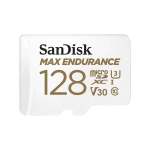 SanDisk Max Endurance Microsdxc 128GB + Sd Adapter - For Home Security Cameras & Dashcams Up To 60 000 Hours Full HD 4K