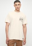 Copper Label Chest Graphic Tee - Rice White