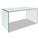 Ghost Clear Glass Office Desk