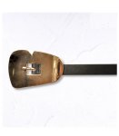 Shiny Oblong Buckle Belt - Gold Free