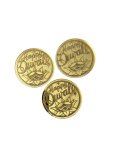 Happy Diwali Gold Round Cupcake Acrylic Disk 3PCS