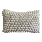 Bobble Scatter Cover In Natural Cotton Cover - 60CM X 40CM