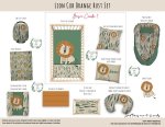 Cot Duvet Bedding Lion Cub Orange Rust Set