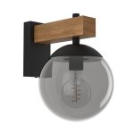 Eris Wood And Glass Outdoor Wall Light