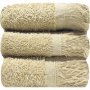 Fringe Guest Towel 30X50CM 3-PACK Pebble