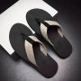 Men's Thong Sandals With Fabric Uppers Casual Non Slip Flip-flops Shoes Toe Post Sandals For Indoor Outdoor Walking Beach Shoes For Spring And Summer