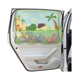 Car Window Shade For Baby Blackout Car Window Curtain With Storage Pockets & 7 Suction Cups Cartoon Pattern Cars Side Window Sun