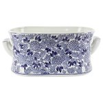 Blue And White Ceramic Planter 48CM X 33CM X 21CM