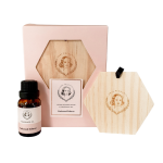 ANKER - Teakwood Tobacco Wooden Hexagon Aroma Tag With Essential Oil