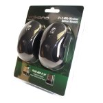 Volkano Vector Duo Pack Of 2 Vector Wireless Mouse - Black