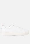 Tommy Hilfiger Premium Cupsole Grained Leather - White