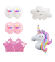 Unicorn And Cloud Balloon - Set Of 8