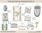 Cot Duvet Bedding Safari And Friends With Pennygum And Roses Set