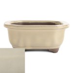 Japanese Glazed Decorative Rectangular Container 130 X 115 X 55MM - Cream