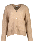 Beige Regular Fit V-neck Cardigan - XXL Stone