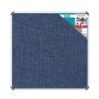 Bulletin Board Ribbed Alum Frame 900 900MM Denim