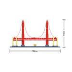 Golden Gate Bridge 1977 Piece Building Block Set