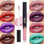 Durable Waterproof Liquid Lipstick Lip Gloss Multifunction Stack 15 Colors Makeup Shimmer Pearly Glitter Pigment Eyeshadow Set W