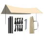 Generic Portable Outdoor Hexagonal Canopy Tent Tent - For Outdoor Beige