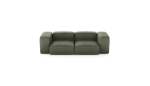 Two Module Sofa - Leather - Olive - 230CM X 115CM