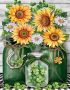 Diamond Painting Full Square Drill Diy KIT_43CM X 53CM Sunflowers F0323