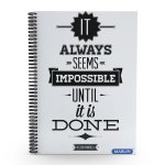 Spiral Notebook Side A4 100 Page F m -marlin Design Assorted Designs With Pp Cover Pack Of 12 Books