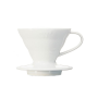 Hario V60 Pour-over Coffee Dripper - 01 1-2 Cup / White Ceramic