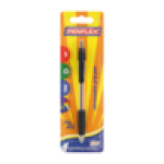 Retractable Medium Point Black Ballpoint Grip Pen 1MM