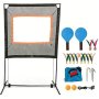 Sydney 16 Pieces Paddle Game With Net Combines Pickleball Badminton Tennis