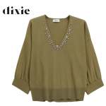Diamante Detail Knit Top - Chartreuse Free