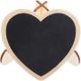 MINI Chalkboard Message Board Sign With Wooden Frame Reusable Desktop