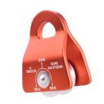 Azarxis 20 Kn Micro Side Swing Pulley Prusik Minding Pulleys For 0.51" 13MM Rope cable Rock Climbing Tree Arborist Zipline Lif