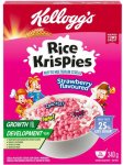 Rice Krispies Puffed Multigrain Cereal Strawberry Box
