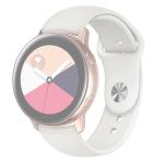 For Samsung Galaxy Watch ACTIVE2 Bluetooth Version 44MM Smart Watch Solid Color Silicone Watch Band Size:l Apricot