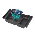 Car Qi Standard Wireless Charger 15W Quick Charging For Chevrolet Silverado 2019-2022 Left And Right Driving