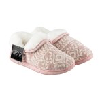 Slippers Ankle Boots Memory Foam Ladies Pink Size 5-6