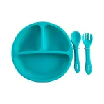 Feeding Set Silicone 3PCS Teal