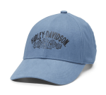 Women’s Ice Biker Embellished Hat – Dusty Blue