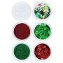 Christmas 6 MINI Jars Mica Powder Dye For Epoxy Resin Or Nail Art