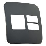Three Module Cover Plate 1 Double 2 Single Horizontal - Gun Metal - Buy Online At 7 Triple 7