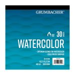 Grumbacher 6" X 6" Cold Press Watercolor Paper Pad 140 Lb. 300 GSM Tape-bound 30 Sheets pad 1 Each