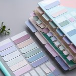 240 120 60PCS Multicolor Adhesive Writable Index Label Marking Page Book Marking Reading Notebook Wheel Office Supplies