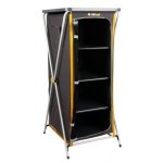 OZtrail - 4 Shelf Deluxe Camp Cupboard - Grey