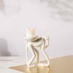 Rafiki Candle Holder - Gloss White