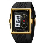 Skmei Black And Gold Digital analog Dual Display Watch