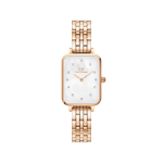 Quadro Lumine 5-LINK Melrose White Mother Of Pearl Rose Gold 20X28MM Watch
